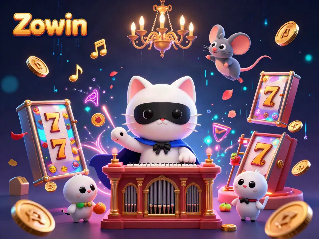 Experience the excitement of Zowin's competitive casino games with dynamic slot elements.